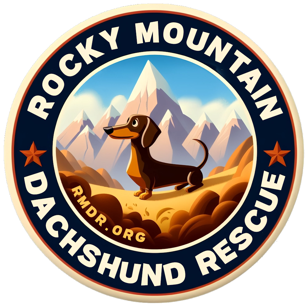 Rocky Mountain Dachshund Cartoon Sticker